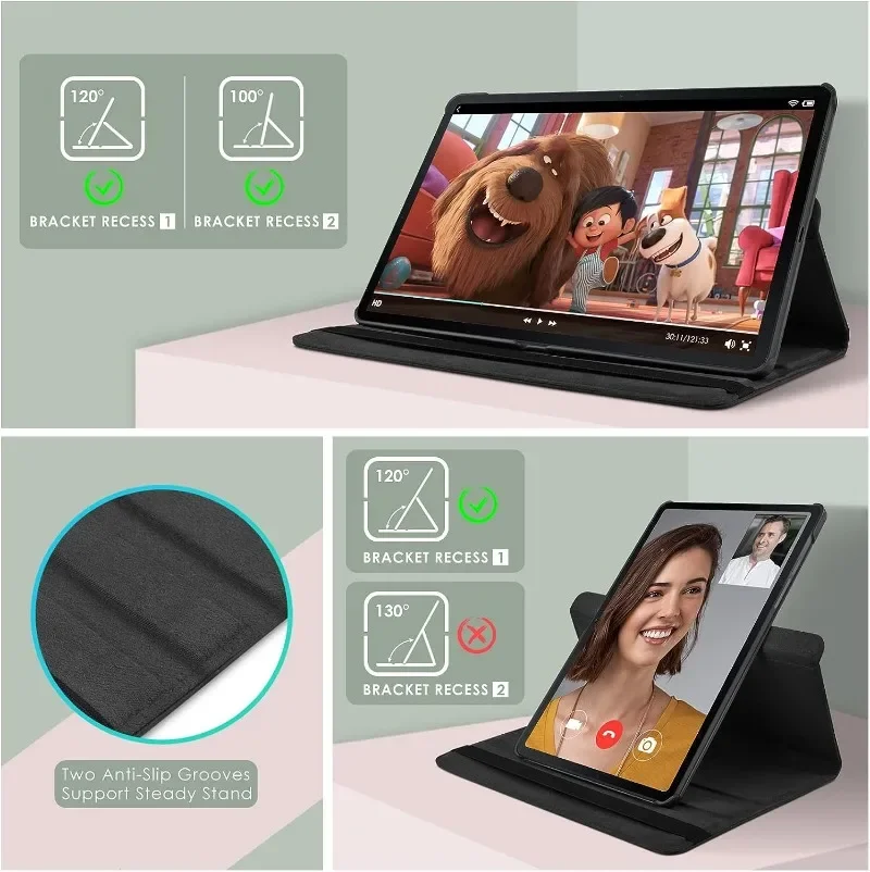 360 Rotating Case for Samsung  - Tablet S9 Fe Accessories ulasan dan harga