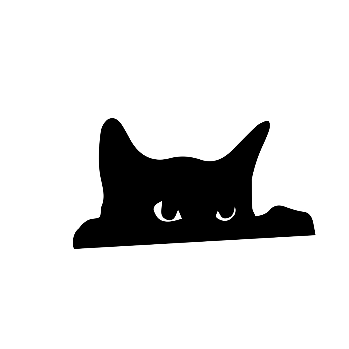 1 Pc Cat Looking Up Door Toppe - Tablet Accessories Aesthetic ulasan dan harga