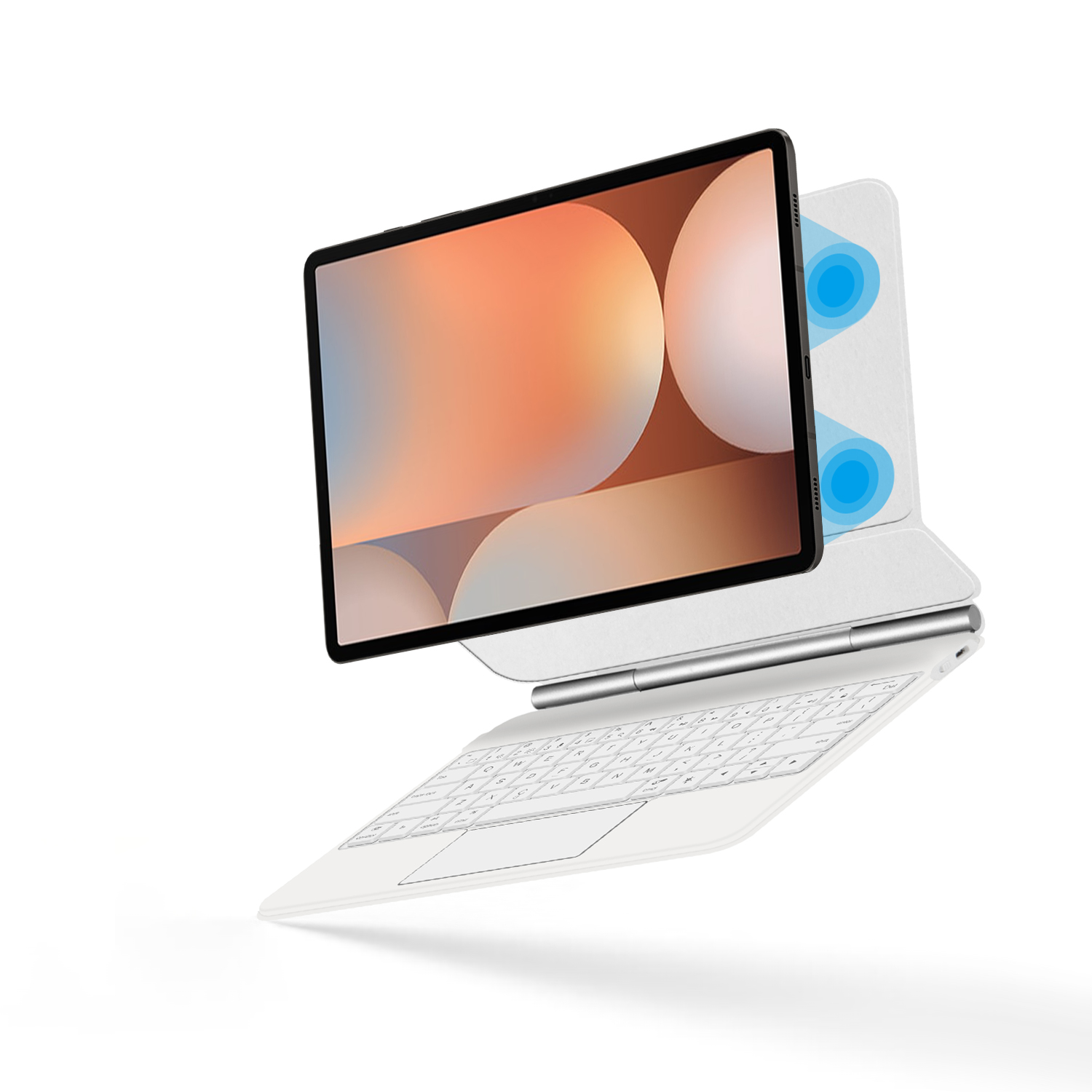 Magic Keyboard For Samsung Gal - Tablet S9 Fe Accessories ulasan dan harga