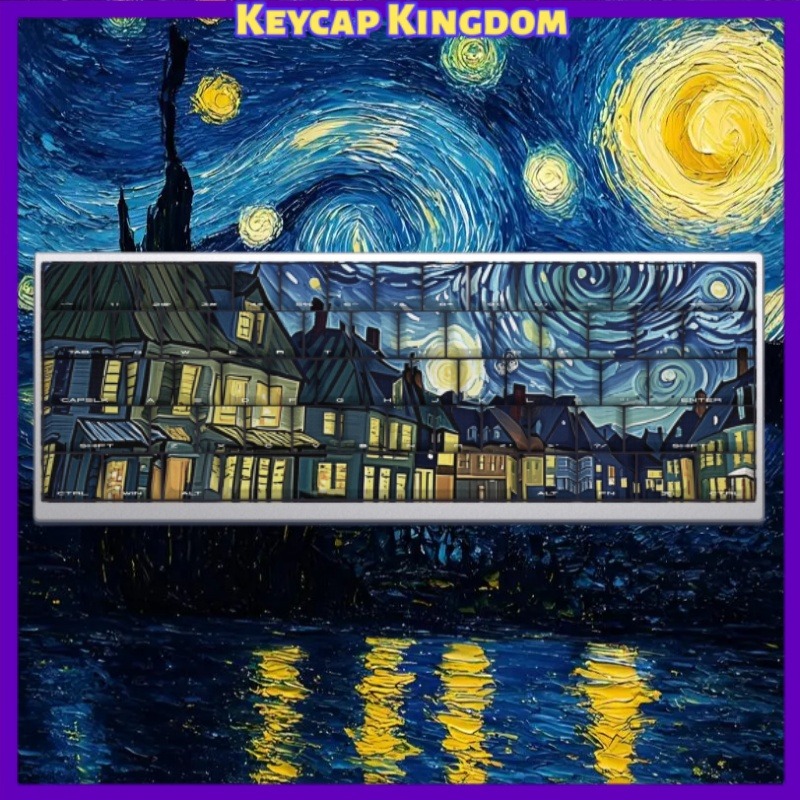 Van Gogh Starry Sky Theme Keyc - Laptop Tablet Accessories ulasan dan harga