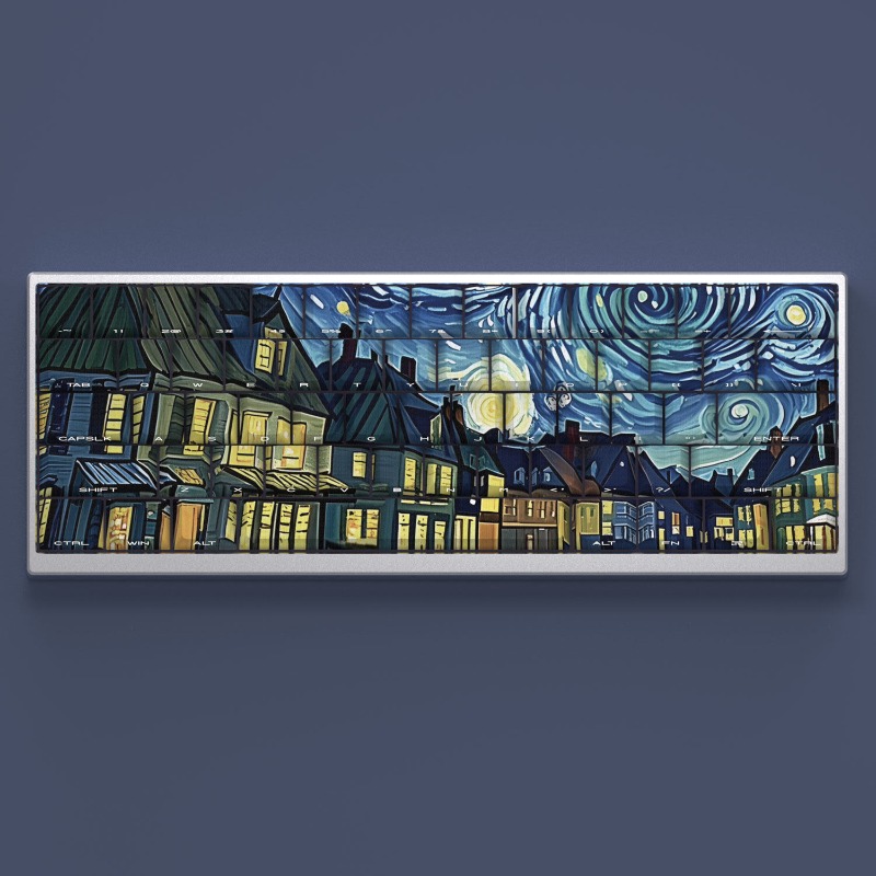 Van Gogh Starry Sky Theme Keyc - Laptop Tablet Accessories ulasan dan harga