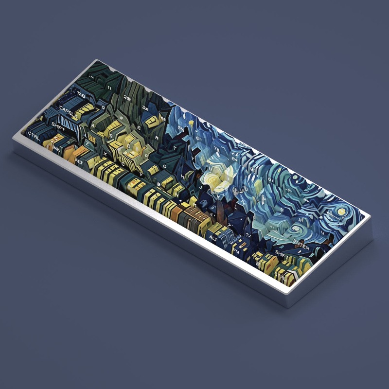 Van Gogh Starry Sky Theme Keyc - Laptop Tablet Accessories ulasan dan harga
