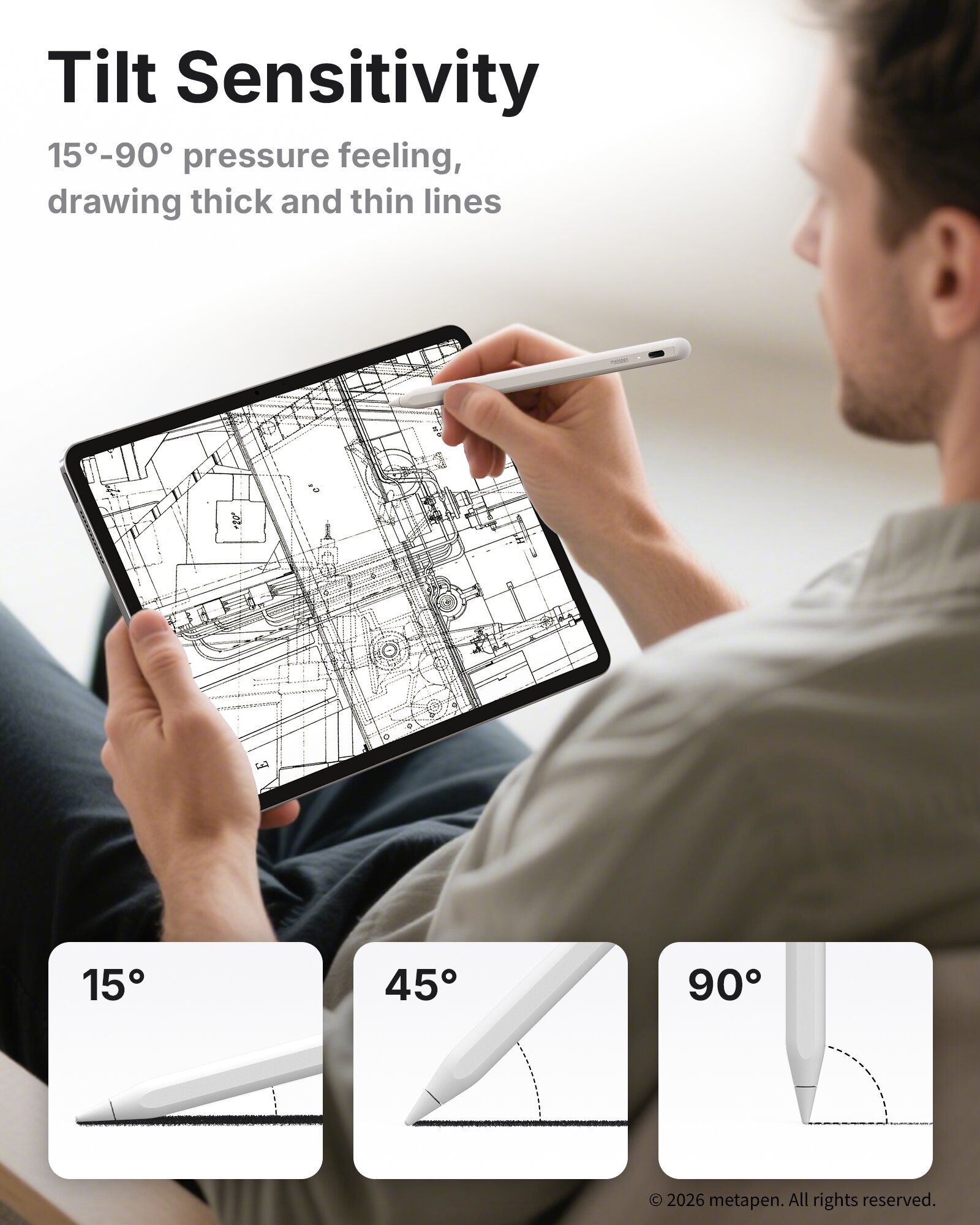 MetaPen A8 Stylus Pen For iPad - Tablet Drawing Accessories ulasan dan harga