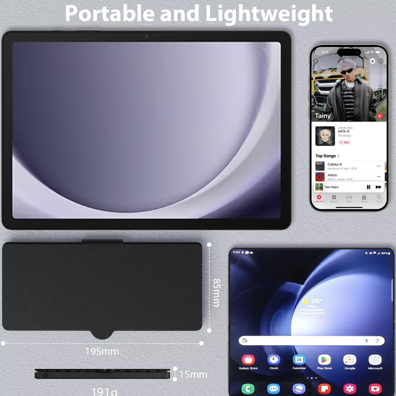 Mini Foldable Bluetooth Keyboa - Tablet Accessories Keyboard ulasan dan harga