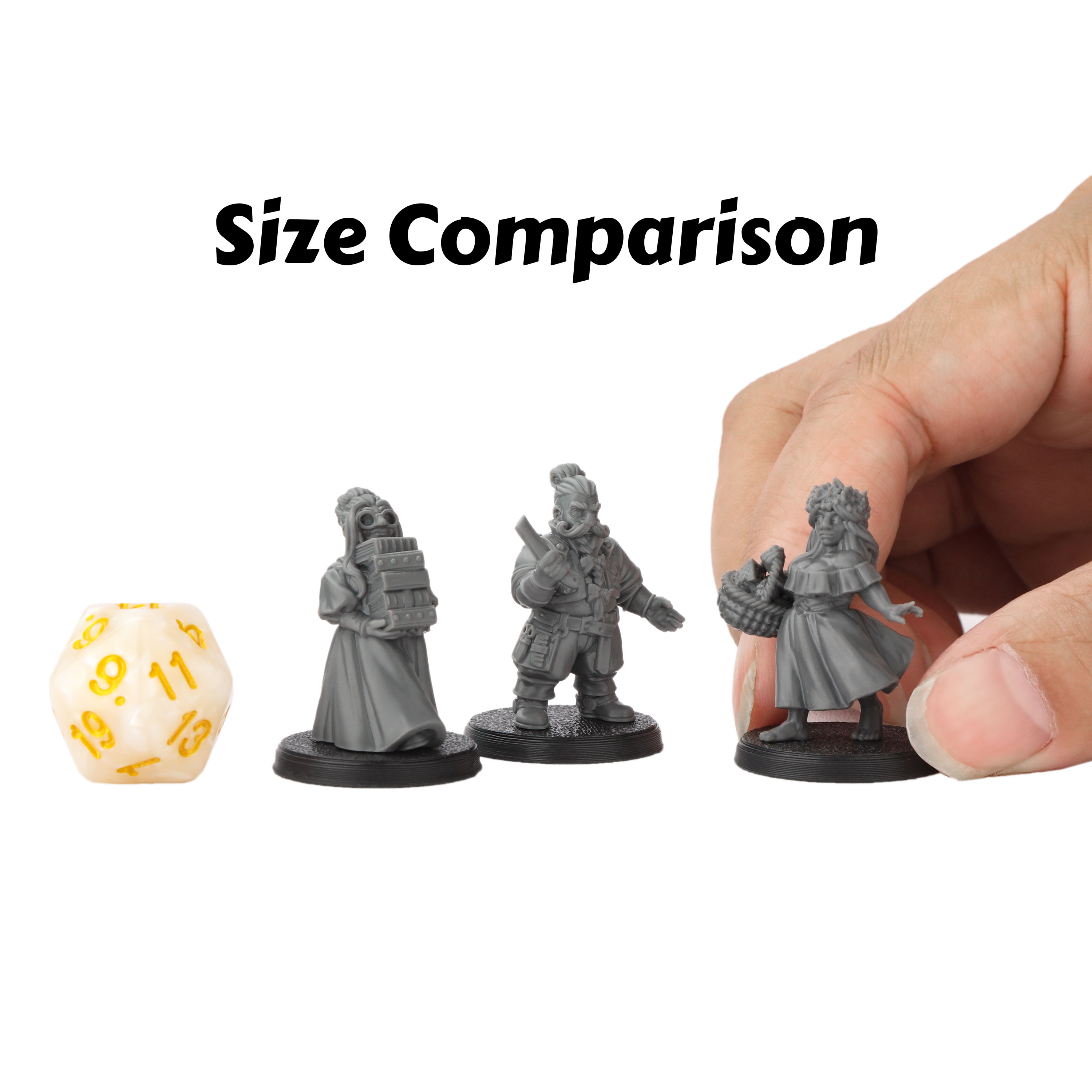 3Pcs RPG Dwarves Citizen Minia - Tablet Drawing Accessories ulasan dan harga