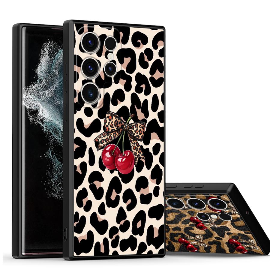 Leopard Cherry Funda Phone Cov - Tablet S9 Fe Accessories ulasan dan harga