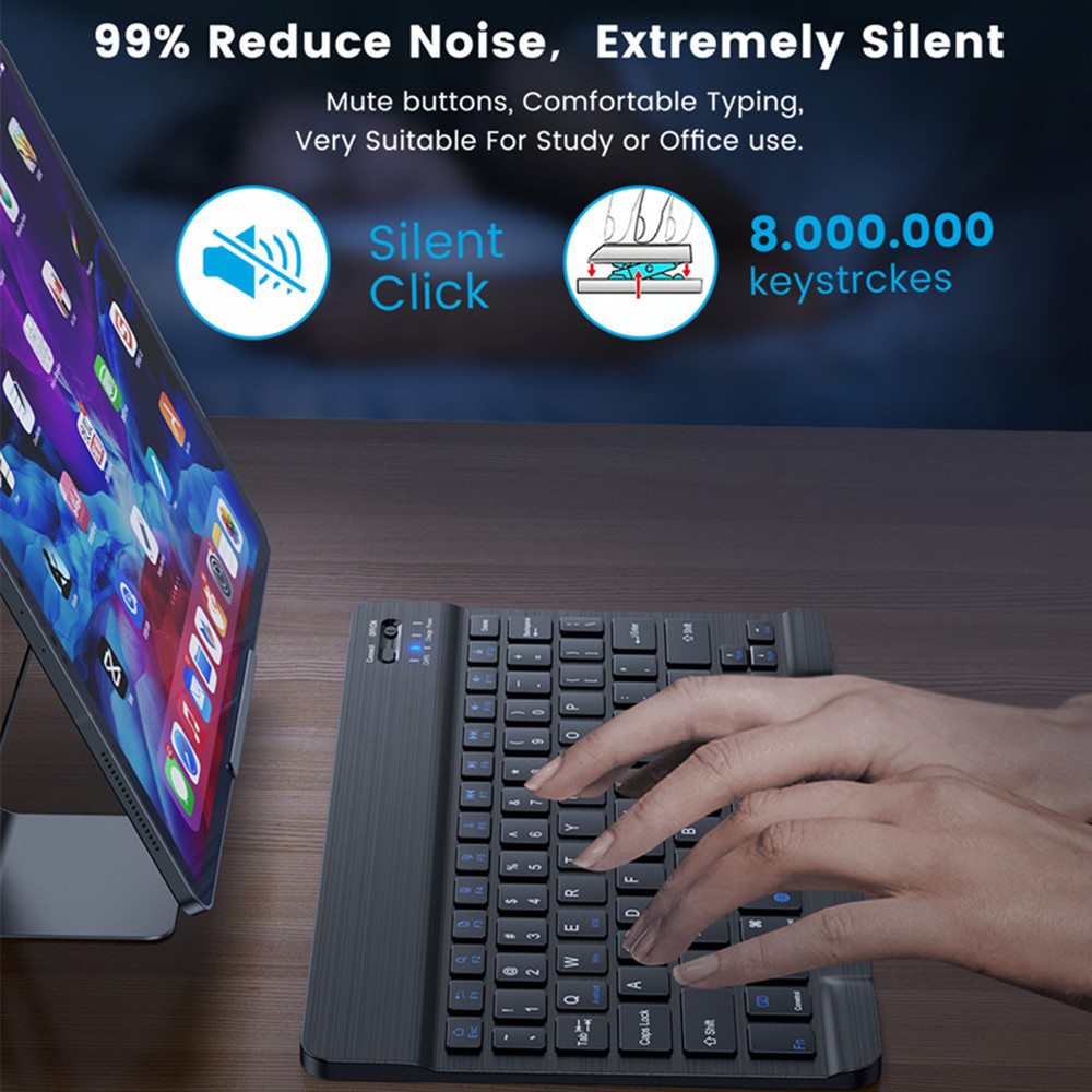 10 lnch Wireless  Bluetooth Mi - Tablet Accessories Keyboard ulasan dan harga