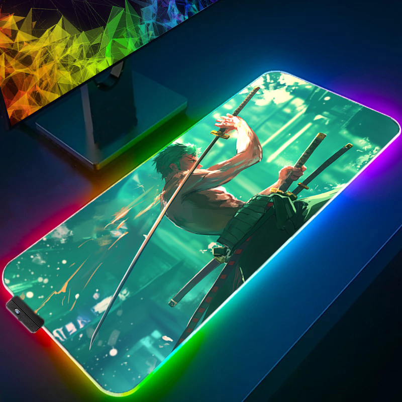 ONE PIECE Zoro Mouse Pad RGB G - Tablet Accessories Keyboard ulasan dan harga