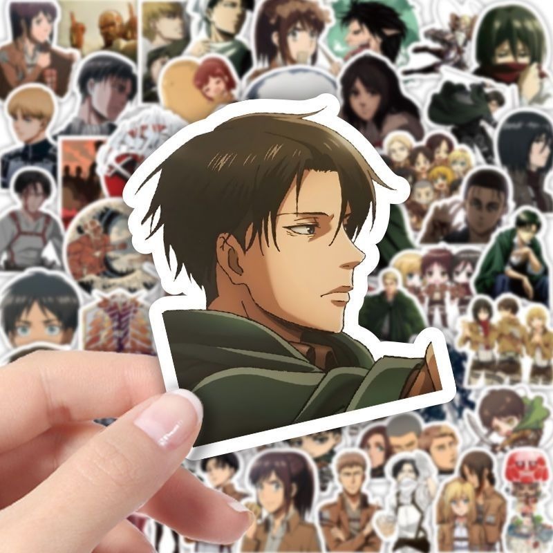 60Pcs Attack on Titan Anime St - Tablet Accessories Aesthetic ulasan dan harga