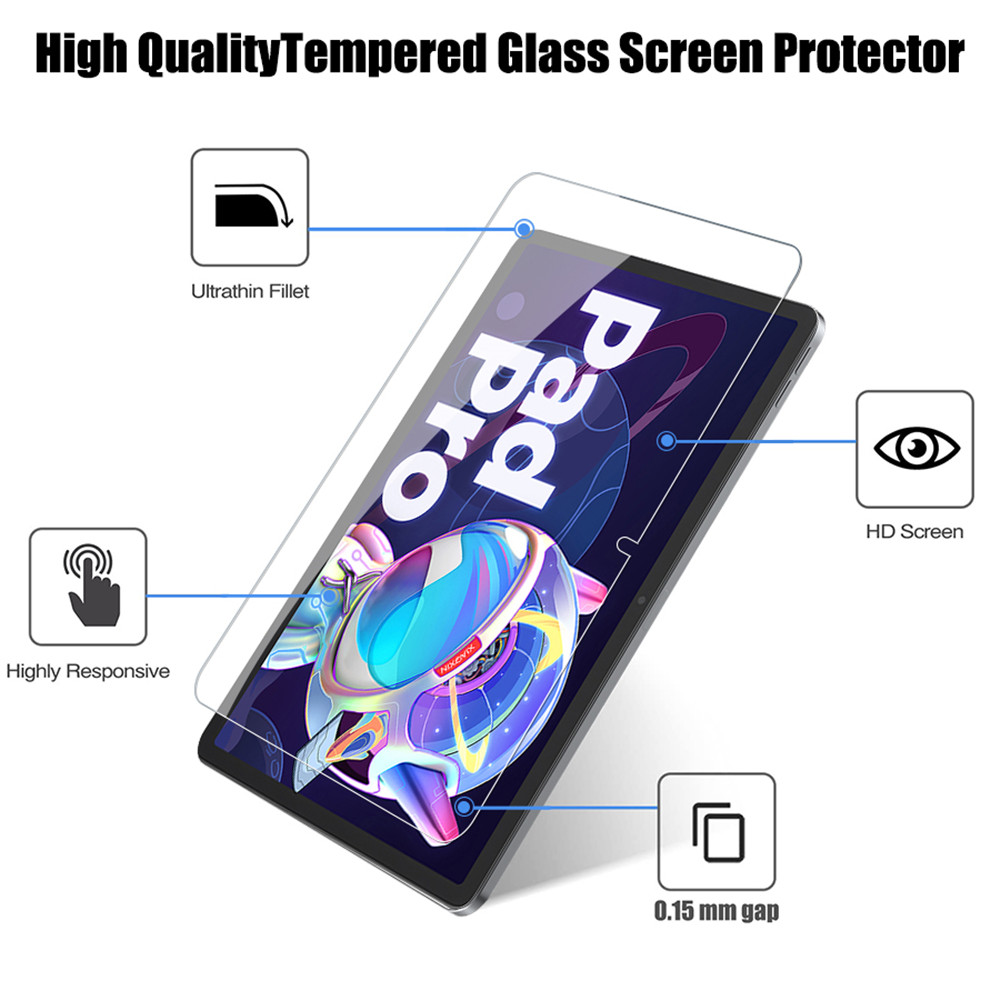 2PCS Tempered Glass Screen Pro - Lenovo Tablet Keyboard Accessories ulasan dan harga