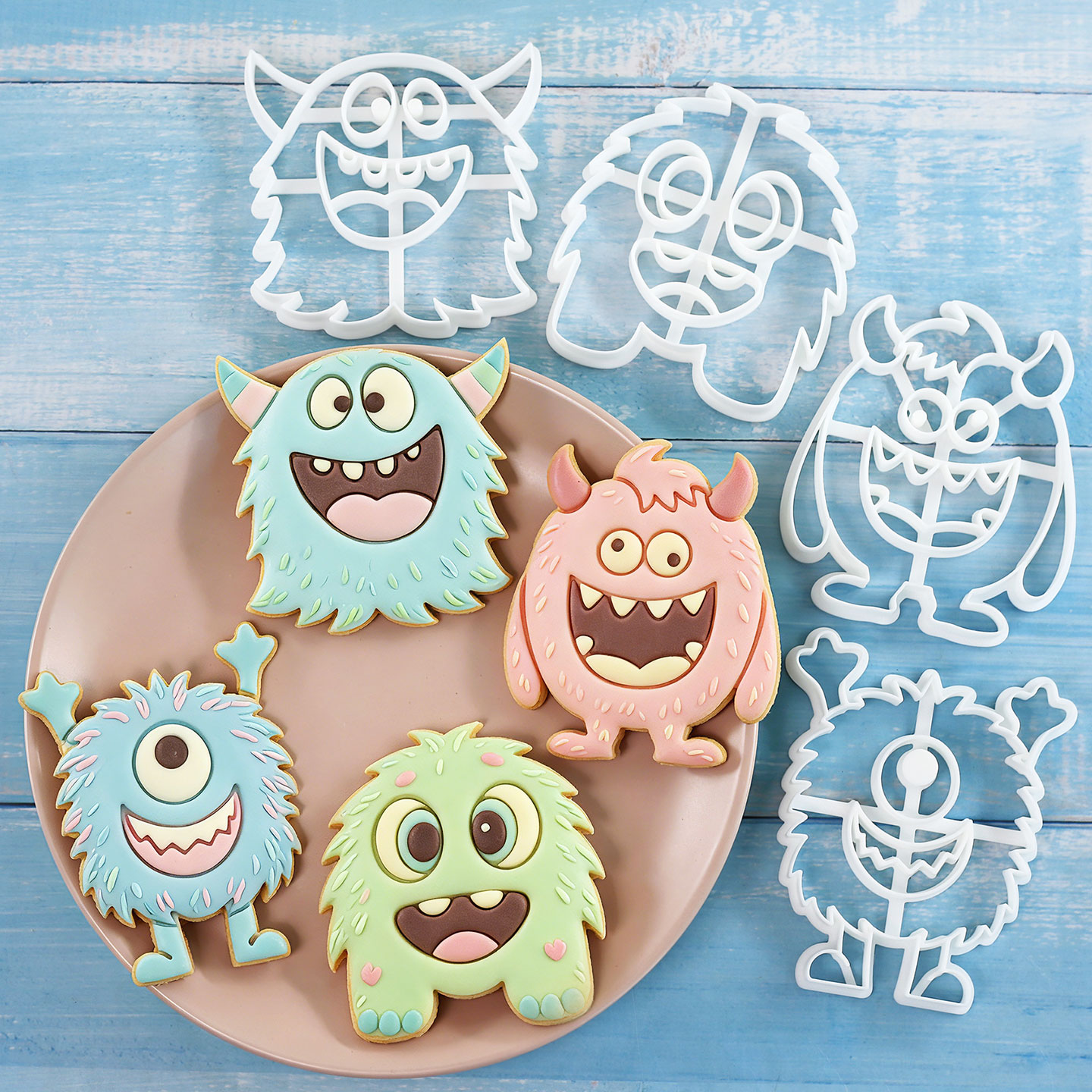 1 Pc/4 Pcs Large Monster Cooki - Tablet Accessories Aesthetic ulasan dan harga