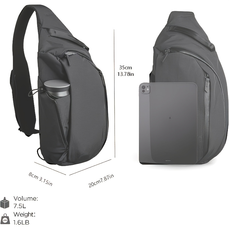Right Shoulder Chest Bag 7.5L  - Tablet Shoulder Bag ulasan dan harga
