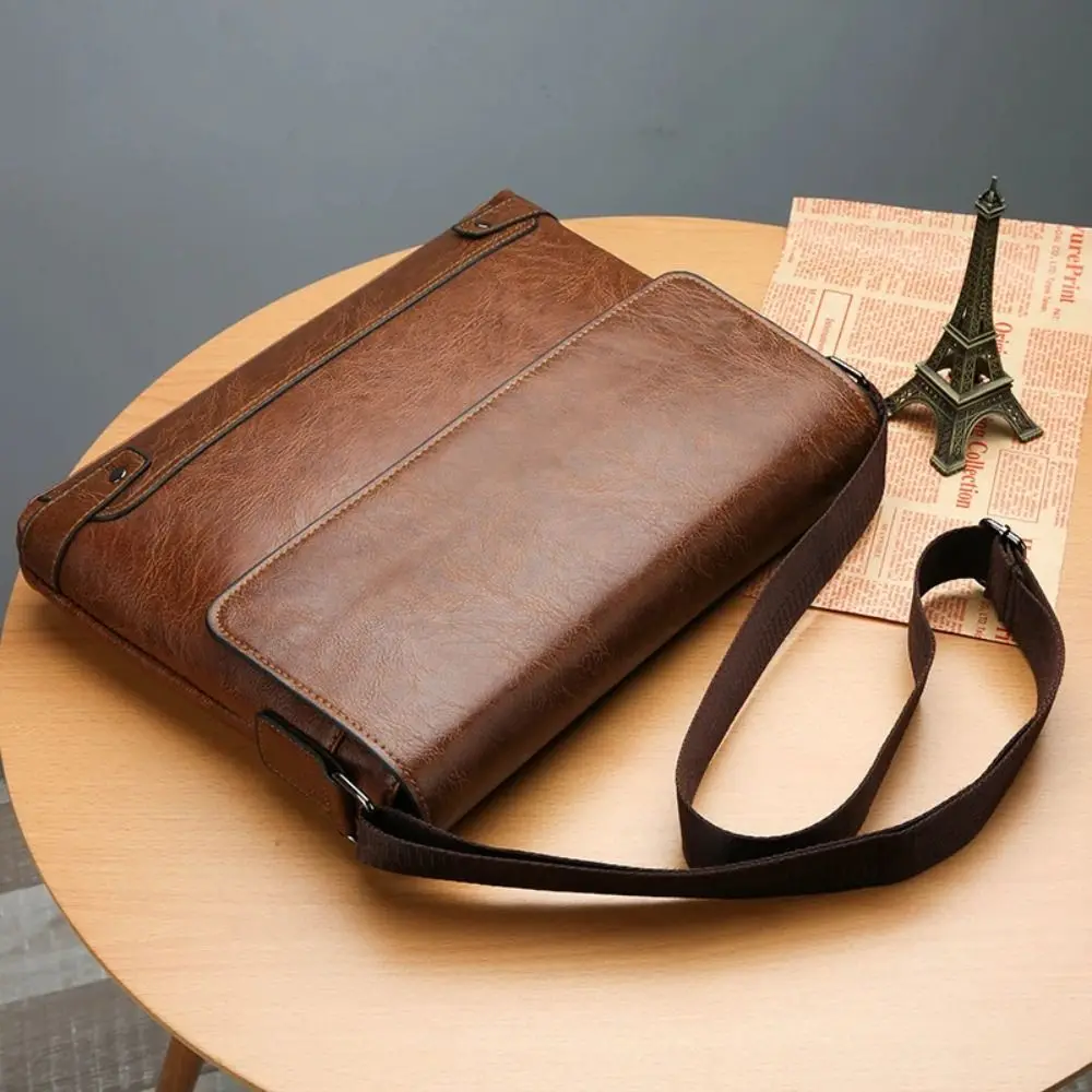 Briefcase For Men PU Leather T - Tablet Shoulder Bag ulasan dan harga