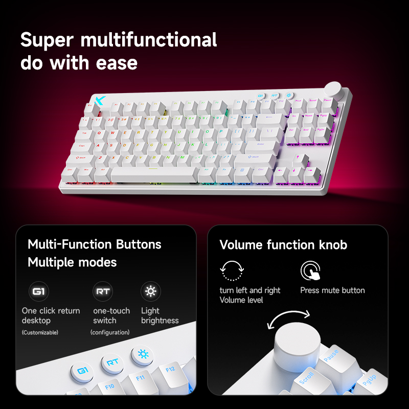 Mchose Mix87 Magnetic Swtich K - Tablet Accessories Keyboard ulasan dan harga