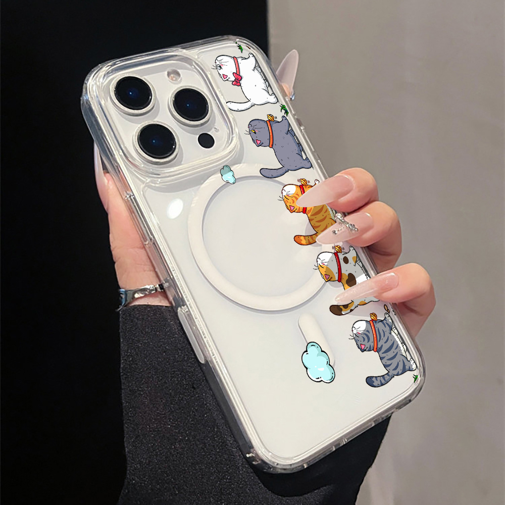 Cute Cartoon Cat Clear Phone C - Apple Iphone 16 ulasan dan harga
