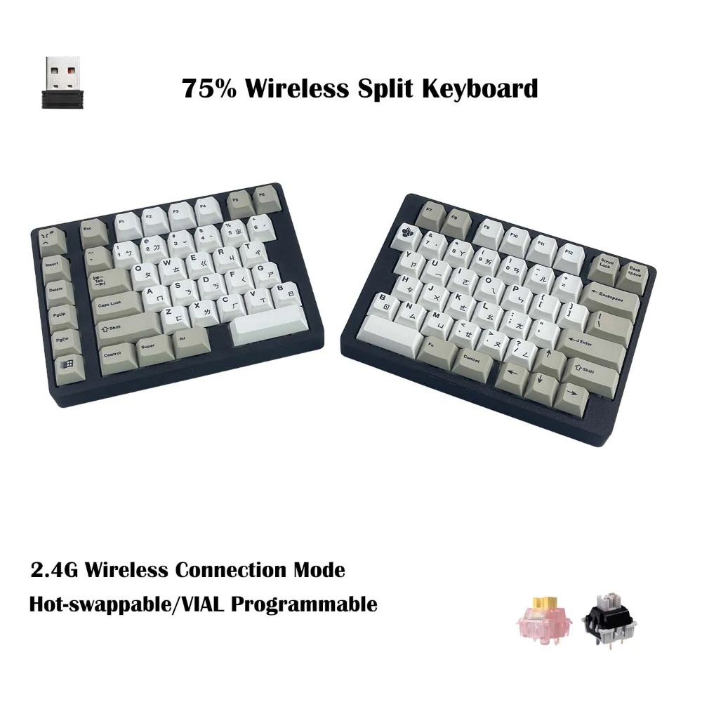 WS75 Ergonomic Split Mechanica - Tablet Accessories 3D Print ulasan dan harga