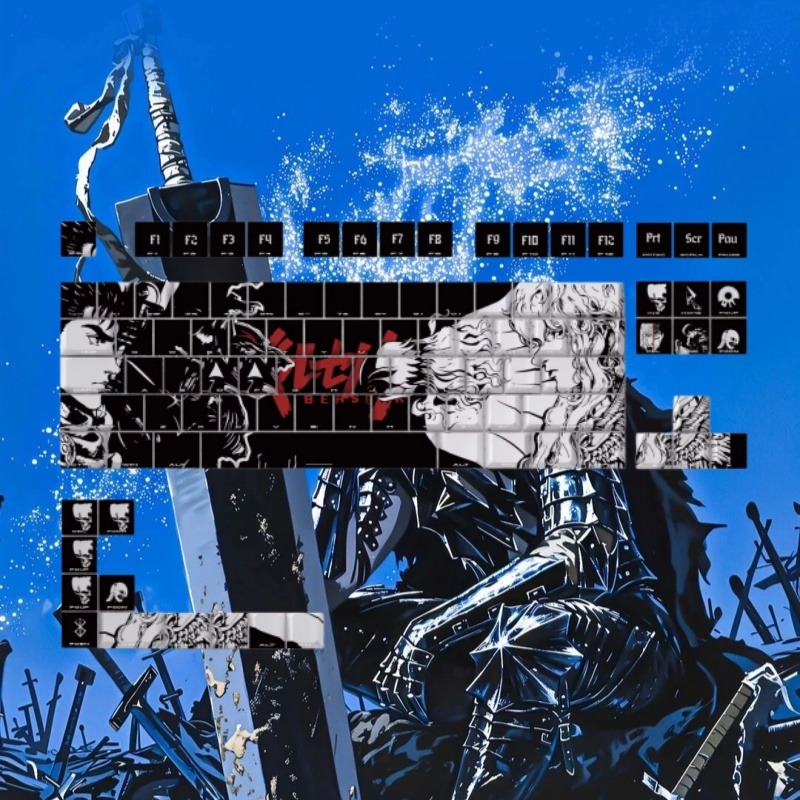 BERSERK Theme Anime Keycap 98  - Laptop Tablet Accessories ulasan dan harga