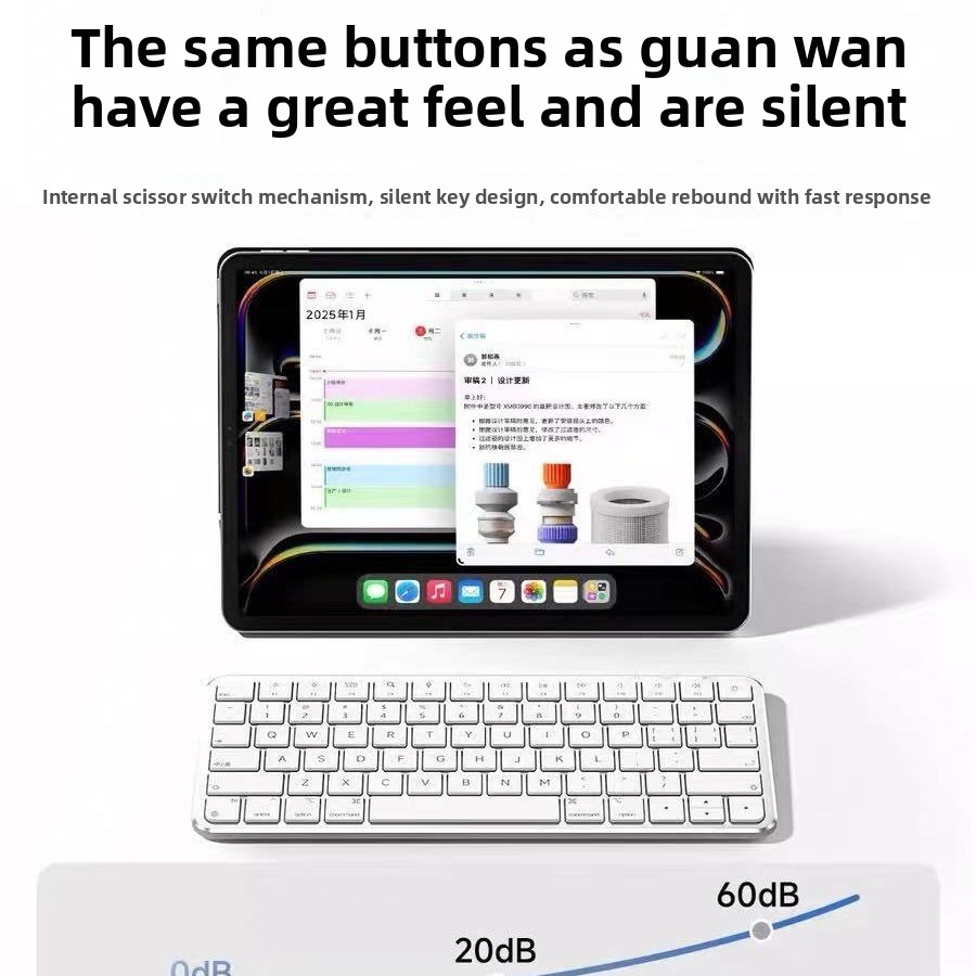 The new keyboard is suitable f - Tablet Accessories Aesthetic ulasan dan harga